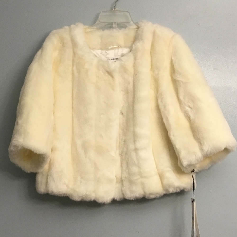 Calvin Klein faux fur jacket